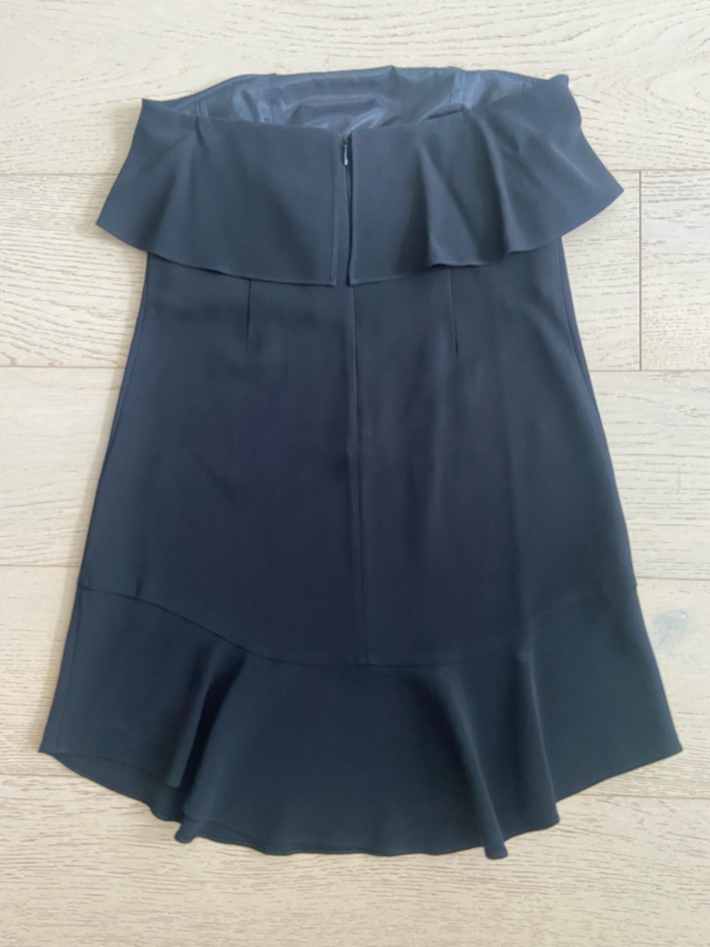 Revolve A.L.C. Romy Strapless Mini Dress Black Ruffle Size 4 NWOT - Picture 3 of 10